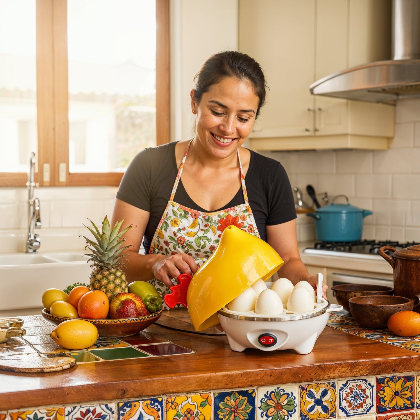 Hervidor De Huevos Gallina Olla Eléctric